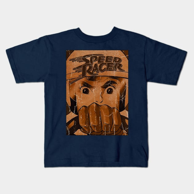 Speed Racer Engraved Vintage Kids T-Shirt by G-THE BOX